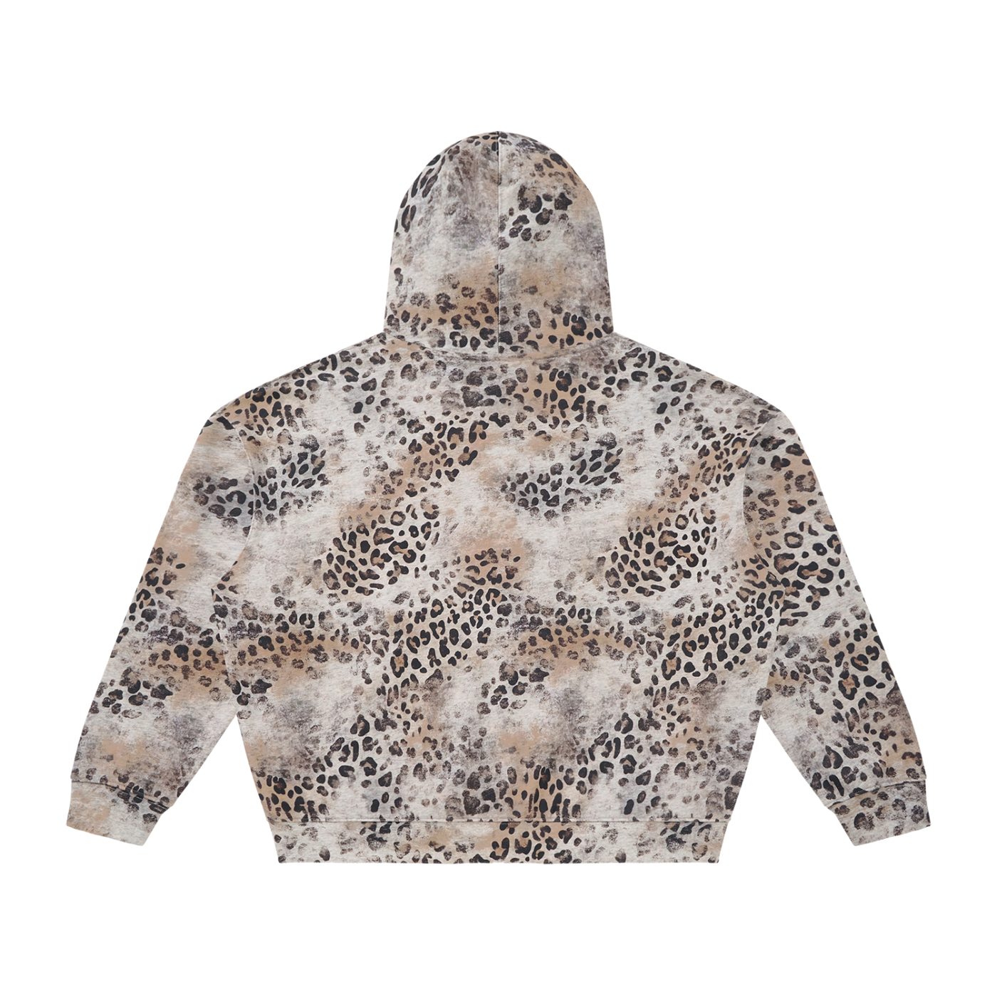 "While In ____ " Vintage Wash Leopard Full Zip Hoodie