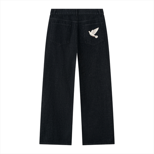 [While Here Dove] Baggy  Jeans