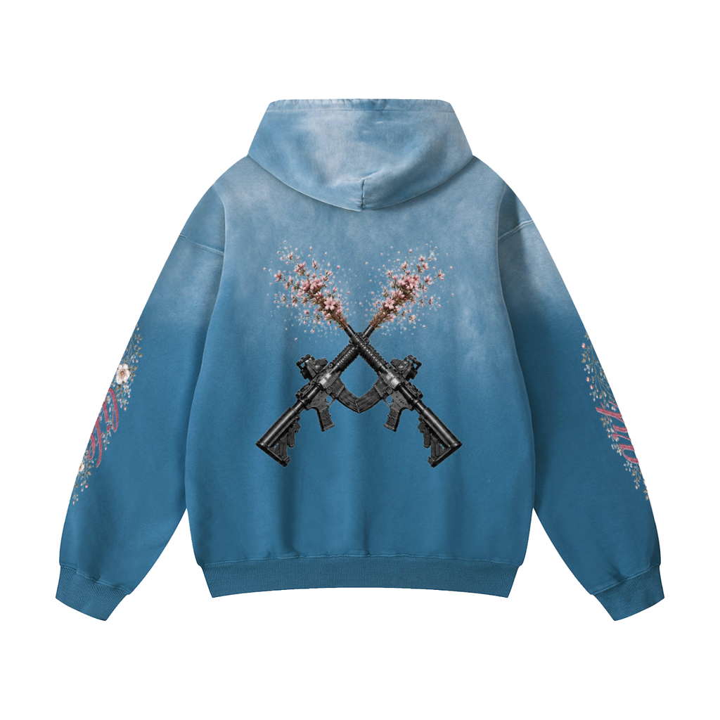 "Art Imitates Life" Heavyweight Sunfade Oversized Hoodie
