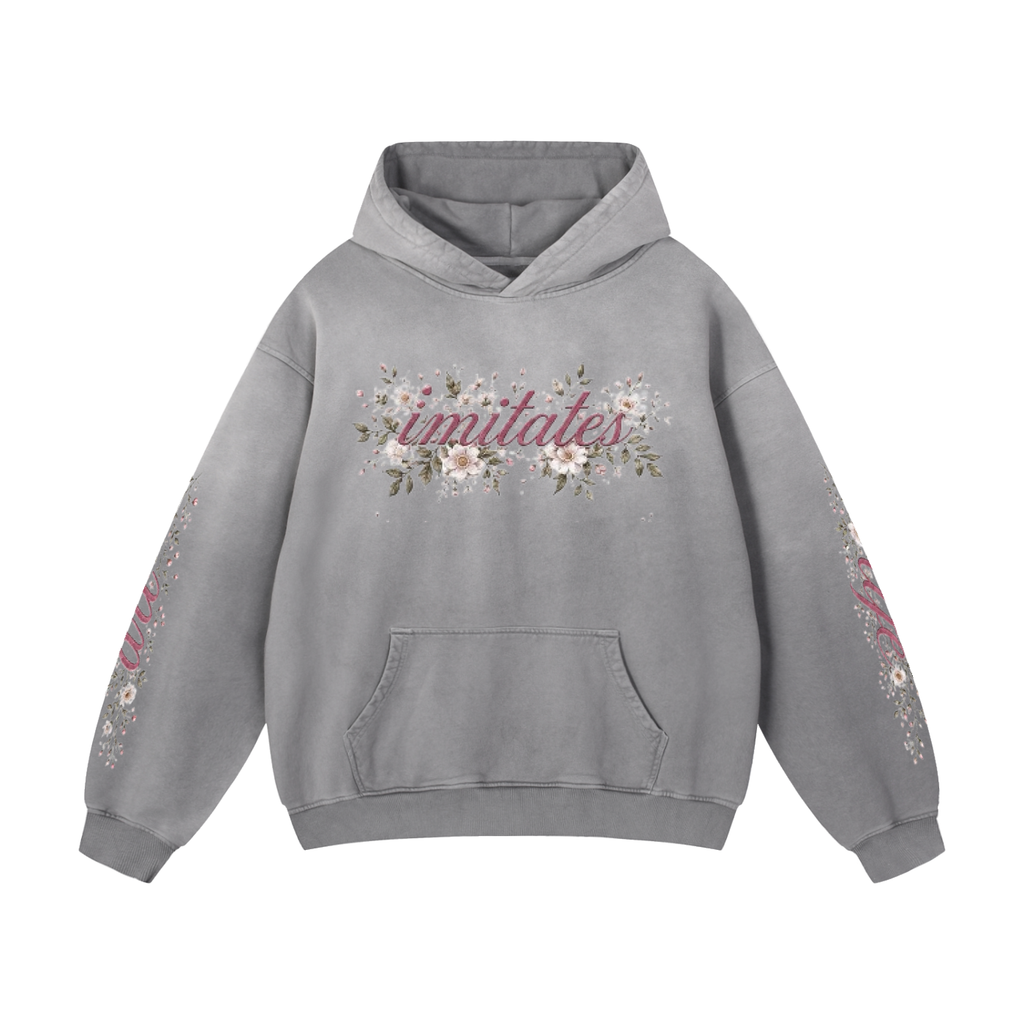 "Art Imitates Life" Heavyweight Sunfade Oversized Hoodie