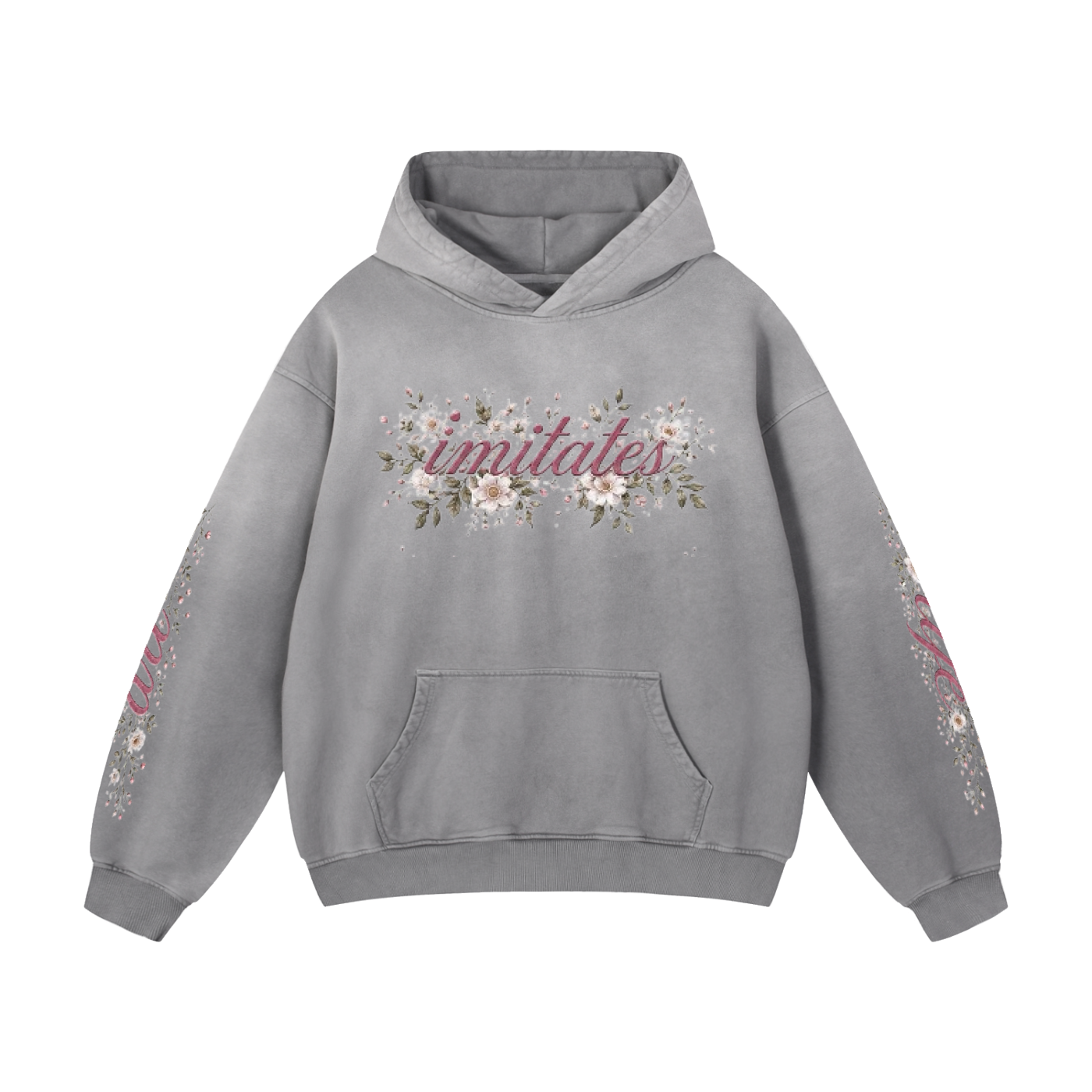 "Art Imitates Life" Heavyweight Sunfade Oversized Hoodie