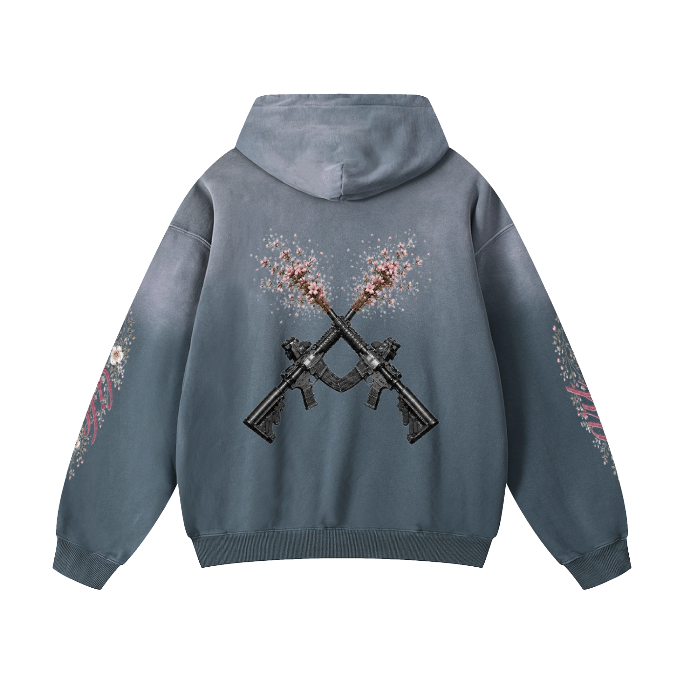 "Art Imitates Life" Heavyweight Sunfade Oversized Hoodie