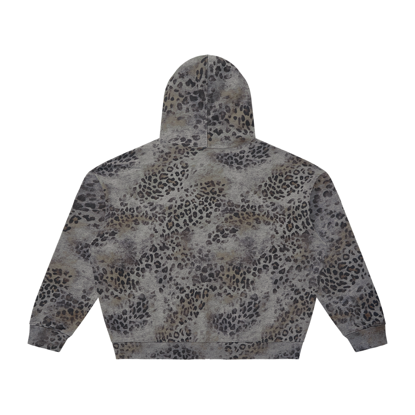 "While In ____ " Vintage Wash Leopard Full Zip Hoodie