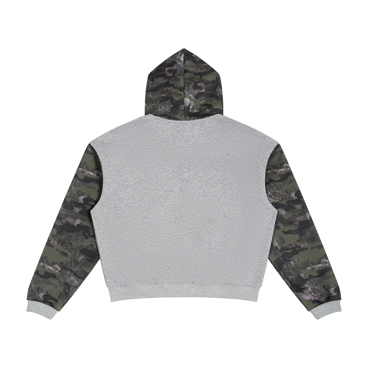 [While In War] Colorblock Boxy Hoodie