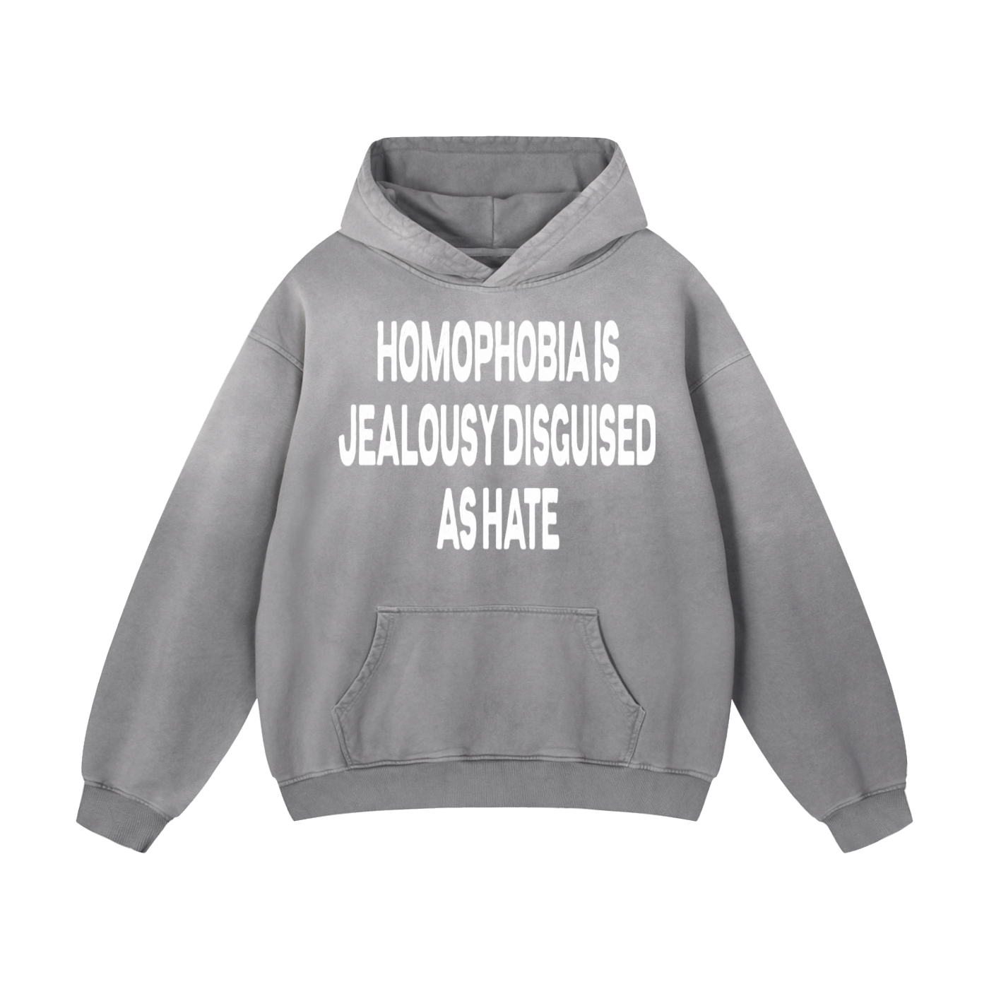 "Homophobia" Heavyweight Sunfade Oversized Hoodie