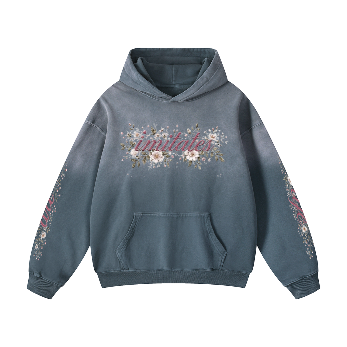 "Art Imitates Life" Heavyweight Sunfade Oversized Hoodie